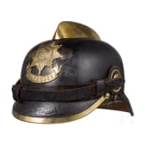 Helm einer preu&szlig;ischen Feuerwehr, vor 1918