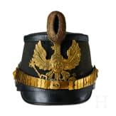 A shako for Officers in the 2nd Prussian Jaeger Battalion