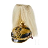 Preu&szlig;en - Helm f&uuml;r einen Offizier der Garde-Fu&szlig;-Artillerie-Regimenter, mit Paradebusch