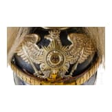 A helmet for Prussian Guard Reserve Pioneer Officers, with bush