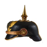 Reu&szlig; - Helm f&uuml;r einen Reserveoffizier im 7. Th&uuml;ringischen Infanterie-Regiment Nr. 96, II. Bataillon