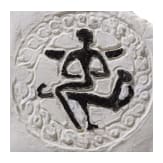 Compartmentsiegel aus Bronze mit gefl&uuml;gelter "G&ouml;ttin" auf Tier, Baktrien, 2. Jtsd. v. Chr.