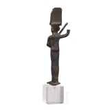 Bronzene Votivstatuette der Fruchtbarkeitsgottheit Min, Sp&auml;tzeit, mittleres Drittel 1. Jtsd. v. Chr.