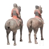 Zwei Reiterfiguren, China, westliche Han-Dynastie (206 v. Chr. - 8 n. Chr.)