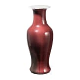 Gro&szlig;e sang-de-boeuf-glasierte Vase, China, Qing-Dynastie, 19. Jhdt.