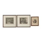 Drei Grafiken, Niederlande und Frankreich, 16., 17. und 19. Jhdt.