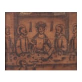 Ein Paar Brandbilder mit Szenen aus dem Leben Jesu, Italien, 16. Jhdt.