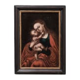 Gnadenbild Mariahilf nach Lucas Cranach d.&Auml;. (nach 1527), alpenl&auml;ndisch, um 1660