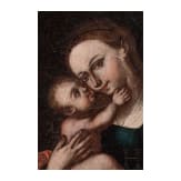 Gnadenbild Mariahilf nach Lucas Cranach d.&Auml;. (nach 1527), alpenl&auml;ndisch, um 1660