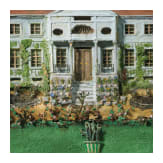 Biedermeier-Schaukasten mit Ansicht von Schloss Kieslingswalde, Schlesien, 1. H&auml;lfte 19. Jhdt.