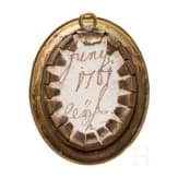 Portr&auml;t des franz&ouml;sischen K&ouml;nigs Louis XIV. (1643 - 1715), fein gemalte Miniatur, wohl Frankreich, 18. Jhdt.