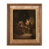 Jakob Emmanuel Gaisser (1825 - 1899) - "M&ouml;nche beim Feierabend", s&uuml;ddeutsch, 19. Jhdt.
