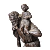 Max Hermann Fritz (1873 - 1948) - Hl. Christophorus aus Bronze, deutsch, 20. Jhdt.