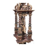 Bedeutende Prozessionsstange mit Hl. Nikolaus, s&uuml;ddeutsch, um 1680