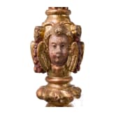 Ein Paar Lampenf&uuml;&szlig;e aus barocken Prozessionsstangen (2. H&auml;lfte 17. Jhdt.), s&uuml;ddeutsch, 19. Jhdt.