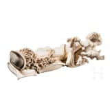 Venus und Amor aus Elfenbein, wohl fl&auml;misch, 17./18. Jhdt.