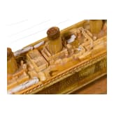 Alfred Schlegge (1923 - 2015) - Bernsteinmodell der RMS Titanic, deutsch, um 1940/50