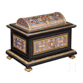 Schatulle mit Emaille-Dekor, Spanien, um 1880