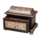 Schatulle mit Emaille-Dekor, Spanien, um 1880