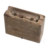 Doppelseitige Holzmodel f&uuml;r Votivfiguren, s&uuml;ddeutsch, 18. Jhdt.