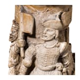 Aufwendig geschnitzter Pfeifenkopf aus Meerschaum, deutsch, 19. Jhdt.