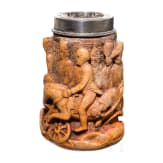 Beschnitzter Pfeifenkopf aus Meerschaum, deutsch, 19. Jhdt.