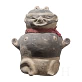 Tonfigur mit Halsband "Cuchimilco", Peru, Chancay-Kultur, 13. - 15. Jhdt.