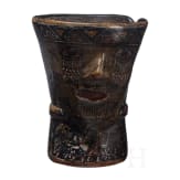 Ausgefallener h&ouml;lzerner Keru (Becher), Peru, fr&uuml;he Kolonialzeit, 16. Jhdt.