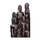 Skulptur einer Familie, Kenia, 20. Jhdt.