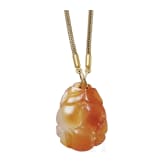 Goldkette mit feinem Achat-Anh&auml;nger