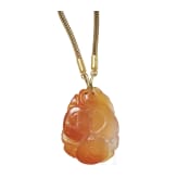 Goldkette mit feinem Achat-Anh&auml;nger