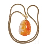 Goldkette mit feinem Achat-Anh&auml;nger