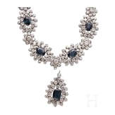 Prunkvolles, wandelbares Collier mit Saphieren und Brillanten (ca. 11,66ct)