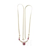 Goldkette mit Rubinen