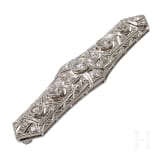 Art-Deco-Brosche aus Platin, um 1920
