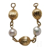 Gold- und Akoya-Perlenkette
