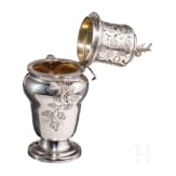 Silbernes K&auml;nnchen mit Zuckerstreuer, Augsburg, Meister "ICR", 1765 - 1767
