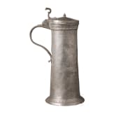 Gravierte Palmettenkanne aus Zinn, Sch&auml;&szlig;burg, um 1700