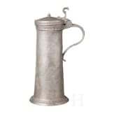 Gravierte Palmettenkanne aus Zinn, Sch&auml;&szlig;burg, um 1700