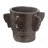 A large Hispano-Moresque bronze mortar, 16th/17th century