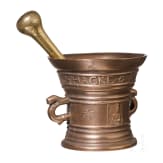 A bronze mortar, lower Rhine region, dated 1628