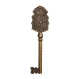 A Spanish brass town or honorary key, circa 1900