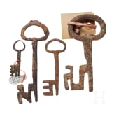 A group of four German Gothic keys, 14th/15th century
