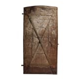 A large Alpine iron door, 16th century
