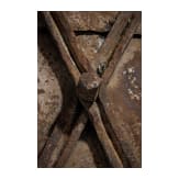 A large Alpine iron door, 16th century