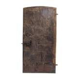 A large Alpine iron door, 16th century