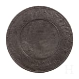 A large cast-iron charger showing the battle of Tunis in 1535, F&uuml;rst-Stollberg-H&uuml;tte, Ilsenburg, circa 1860