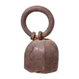 A South German wrought iron weight of eight pounds, 16th/17th century
