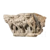 A Romanesque double capital, 12th/13th century