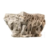 A Romanesque double capital, 12th/13th century